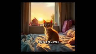 A Very Sad Cute AI Cat Story | AiKucingGemoy #aicat #aianimation #adorable  #miawmiaw​ #soundsad​