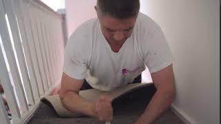 Quick clip of a Pay Weekly Carpets Fitter in Action