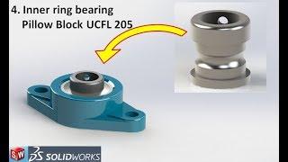 Solidworks Tutorial Bearing Pillow Block UCFL 205 Part Design 4 inner ring