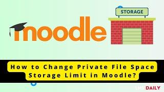 How to change private file space in Moodle #moodle #education #elearning #student #teacher #edtech