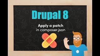 Apply a Drupal 8 module patch in composer.json