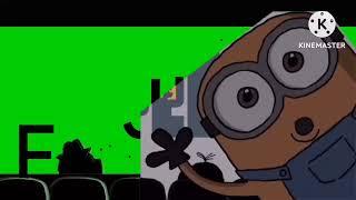 minions and letters theater green screen