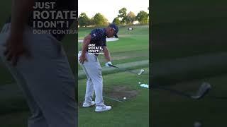 Bryson Dechambeau tries to explain his golf swing to us.