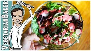 How To Make Raspberry Lime Vinaigrette | Simple Homemade Salad Dressings | The Vegetarian Baker