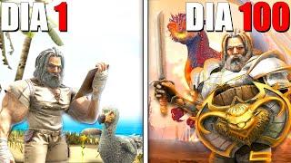 ¡SOBREVIVI 100 DIAS en ARK HARDCORE! en RAGNAROK | Película Completa