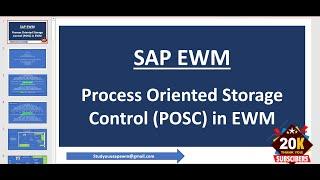 SAP EWM - Process Oriented Storage control in Warehouse management