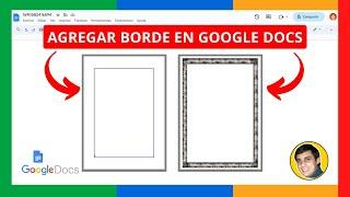 Cómo AGREGAR BORDE en GOOGLE DOCS