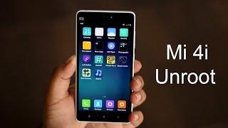 How to unroot Mi 4i