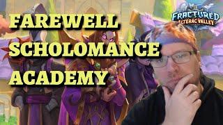 Farewell to Scholomance Academy (Hearthstone Standard rotation 2022)