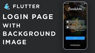 Flutter Login Page with background image