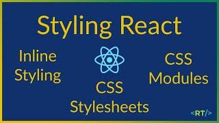 Inline styling | CSS Stylesheets | CSS Modules | Styling React