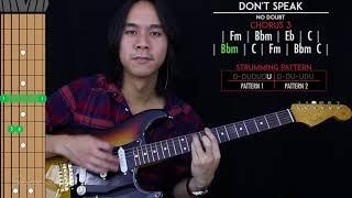 Don't Speak Guitar Cover Acoustic - No Doubt   |Tabs + Chords|