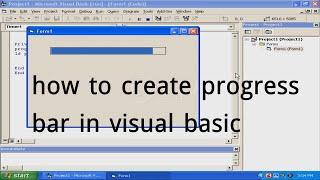 how to create progress bar in visual basic
