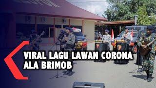 Viral! Lagu Lawan Corona Ala Brimob Batalyon C Polda Sulsel