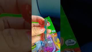 Haribo sweet & sour twin snake gummy #shorts #viral #asmr #trending