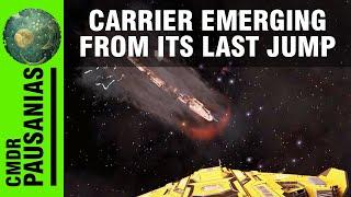 Elite Dangerous - VR - My Carrier, The Carl Sagan, Emerging From A Jump