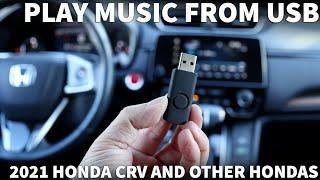 How to Play Music From USB Drive in a Honda CRV - USB Stick for Music in Civic Accord Insight HRV