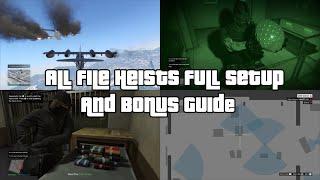 GTA Online Full Guide Agents Of Sabotage All 4 Heists Files & Bonus Objectives , All Setup Missions