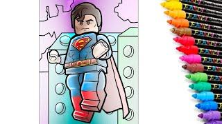 LEGO Superman Coloring Pages | DC Superman Coloring Book [NCS]