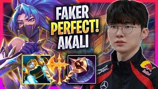 FAKER PERFECT GAME WITH AKALI! - T1 Faker Plays Akali MID vs Katarina! | Season 2024