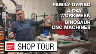 Inside Machineosaurus: Unique Job Shop with Dinosaur-Named CNC Machines & Four-Day Workweek