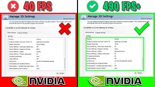 *NEW* NVIDIA CONTROL PANEL - Best Settings for FPS & Performance in 2024!