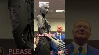 Ask ai robot if it has a sense of humor?#airobot #ameca #robot #ai #nab2024 #shorts