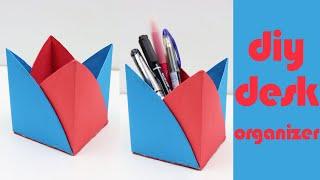 How to Make Easy Desk Organizer - Back to School DIYs | EzzyCraftsDIY