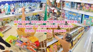 BELANJA BULANAN STOK OKTOBER 2024 BELANJA DI BERBAGAI TEMPAT | GROCERY SHOPPING