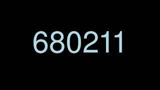 Computer counts up to 1 million (680001-690000)