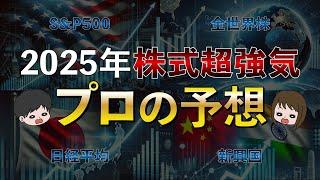 【逆に怖い】プロ機関投資家の2025年株価の見通しをまとめてみた！S&P500,日経平均,欧州,新興国,オルカン