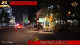  4K Virtual Nightlife Drive Tour From GULF HOUSE To OSU OXFORD STREET Accra