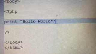 Simple PHP Tutorial - Hello World