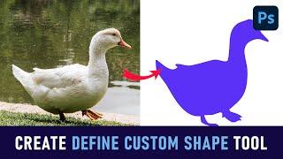 How to create define custom shape tool in photoshop