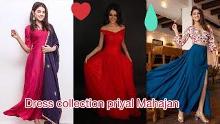 Priyal mahajy(Purvi) molkki actress dress collection// priyal Mahajan dresses