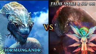 Jormungandr Vs Falak Snake (UlarFalak) & SCP 001 Battlefight Edit by Zanoofficial