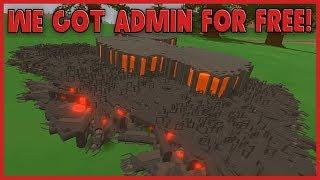 WE GOT ADMIN FOR FREE ON THIS UNTURNED SERVER! THEN GOT BANNED!