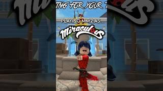 Playing MM2 as miraculous  #mm2 #roblox #robloxedit #miraculous #robloxmm2 #murdermystery2