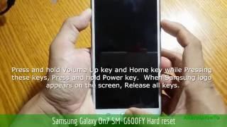 Samsung Galaxy On7 SM-G600FY Hard reset