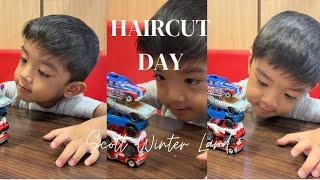 Toddler Haircut at Melonhead Promonade Mall - Vaughan Ontario Canada 