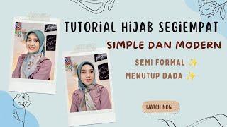 Tutorial Hijab SegiEmpat Simple dan Modern  Referensi untuk Lebaran 2024