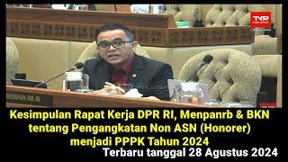 Hasil Rapat Terbaru DPR RI, Menpan & BKN untuk Pengangkatan Honorer (Non ASN) Jadi PPPK Tahun 2024