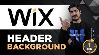 Wix Header Background Image Tutorial 2024 | How To Add Header Background Image On Wix Website