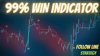 This Trading Strategies:  The Follow Line INDICATOR STRATEGY for profitable trading