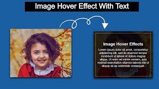CSS Image Hover Effects | Image Hover Text Overlay Effect