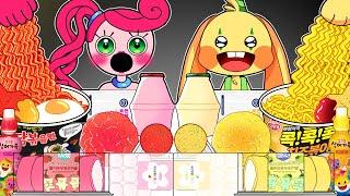 Convenience Store Yellow VS Red Mukbang - Bunzo Bunny VS Mommy Long Legs | POPPY PLAYTIME Animation