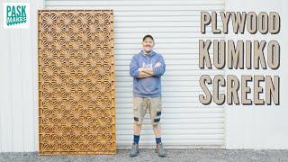 How to make a Kumiko Screen from Plywood