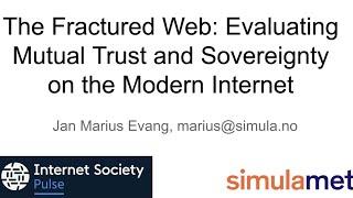 Pulse Research Review 2024: Mutal Trust and Sovereignty on the Modern Internet, Jan Marius Evang