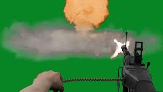 Machine Gun Firing || Green Screen Videos