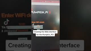 Web Interface for the PumpkinPi 3 #hacking #raspberrypi #wifipineapple